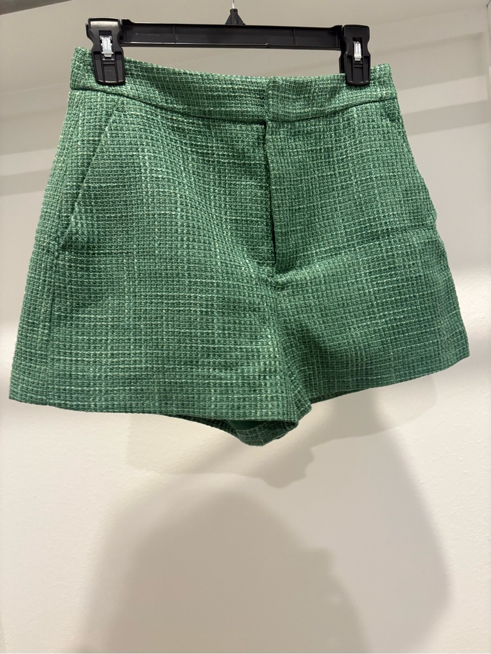Green Tweed Women’s Shorts